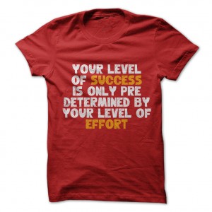 Your-level-of-success-is-only-pre-determined-by-your-level-of-effort-T-Shirt